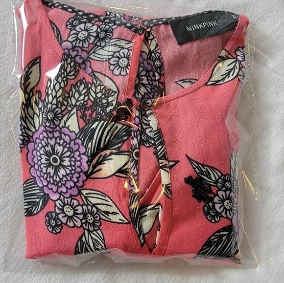 MINKPINK Bright Floral Shift Swing Dress/Top - Picture 11 of 11